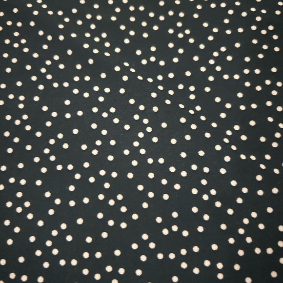 Anne Klein Dark Green Polka Dot Quarter Length Sleeve Top - Picture 3 of 3